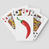 Roter Chili Pfeffer Spielkarten (Rückseite)