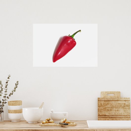Roter Chili Poster (Küche)
