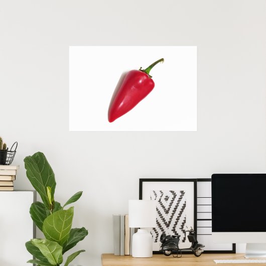 Roter Chili Poster (Heimbüro)