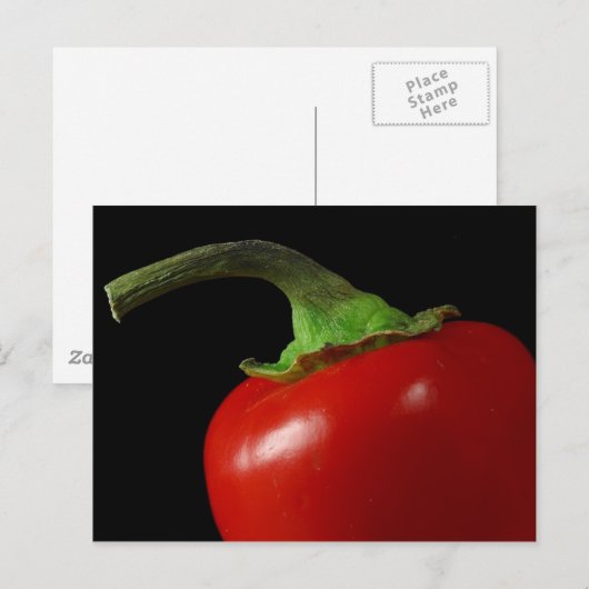 Roter Chili Postkarte (Vorne/Hinten)
