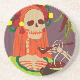 roter Chili Untersetzer