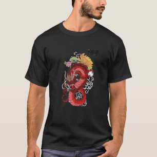 Roter chinesischer Drache: Kung fu tai chi dragon T-Shirt