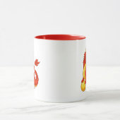Roter chinesischer Drache Tasse (Zentrum)