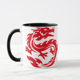 Roter Chinesischer Drache Tasse