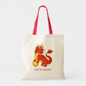 Roter chinesischer Drache Tragetasche (Vorne)