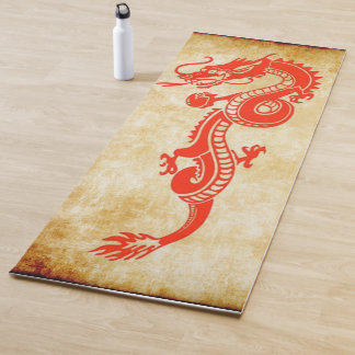 roter chinesischer Drache Yogamatte