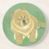 Roter Chow-Chow Untersetzer (Vorne)