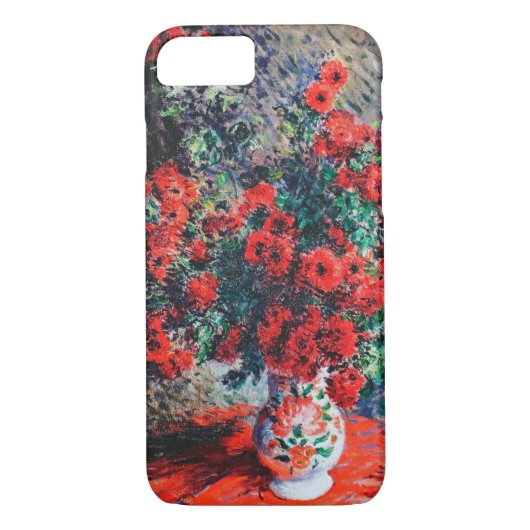 Roter Chrysanthemum, Monet Case-Mate iPhone Hülle (Rückseite)