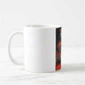 Roter Chrysanthemum, Monet Kaffeetasse (Links)