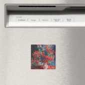 Roter Chrysanthemum, Monet Magnet (In Situ (Geschirrspüler))