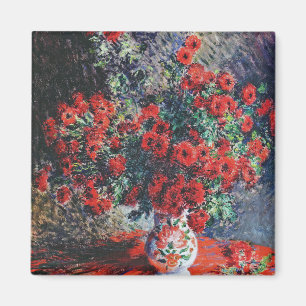 Roter Chrysanthemum, Monet Magnet