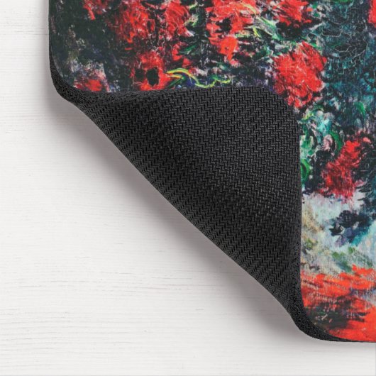 Roter Chrysanthemum, Monet Mousepad (Ecke)