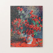 Roter Chrysanthemum, Monet Puzzle (Vertikal)