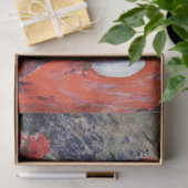 Roter Chrysanthemum, Monet Seidenpapier (Geschenk)