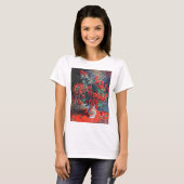 Roter Chrysanthemum, Monet T-Shirt (Vorne ganz)