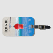 Roter Cocktail am Foto Gepäckanhänger (Vorderseite (Horizontal))