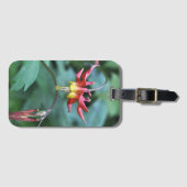 Roter Columbine-Gepäckanhänger Gepäckanhänger (Vorderseite (Horizontal))