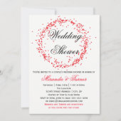 Roter Confetti - der Polterabend-Einladung des Einladung (Vorderseite)