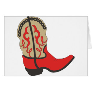Roter Cowboystiefel