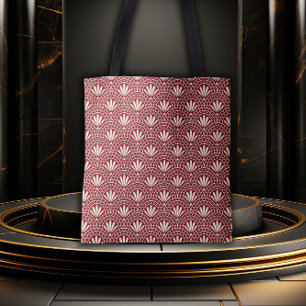 Roter & Creme Gatsby-Glamour Tasche