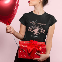 Roter Cupid Single Valentinstag Party Schwarz Tri-Blend Shirt