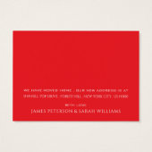 Roter Dachboden, Änderung der Adresskarte (Rückseite)