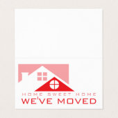 Roter Dachboden, Änderung der Adresskarte Visitenkarten (Außenseite Aufgefaltet)