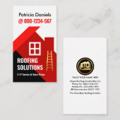 Roter Dachboden Gebäude Dachdecke Visitenkarte (Vorne/Hinten)