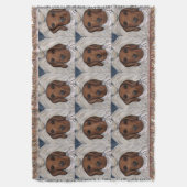Roter Dachshund Decke (Vorderseite Vertikal)