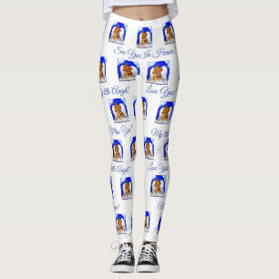 Roter Dachshund ENGEL Leggings