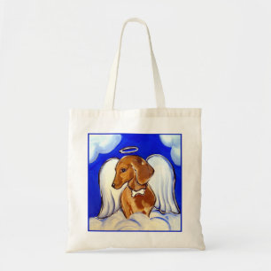Roter Dachshund Engel Tragetasche