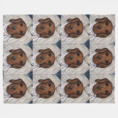 Roter Dachshund Fleecedecke (Vorderseite (Horizontal))