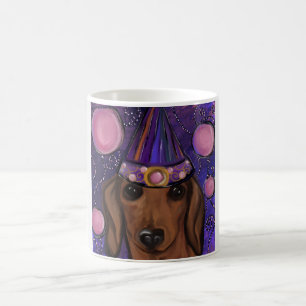 Roter Dachshund Kaffeetasse