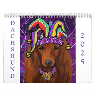 Roter Dachshund   Kalender