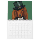 Roter Dachshund Kalender (Mär 2027)
