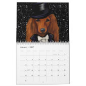Roter Dachshund Kalender (Jan 2027)