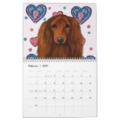 Roter Dachshund Kalender (Feb 2027)