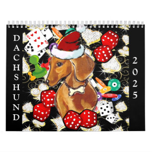 Roter Dachshund   Kalender