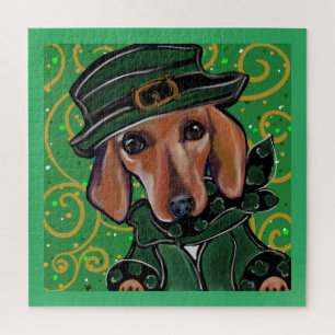 ROTER DACHSHUND   PUZZLE