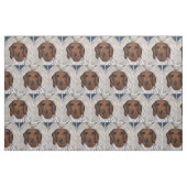 Roter Dachshund Stoff (Fat Quarter (45,7 x 55,9 cm))