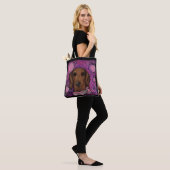 Roter Dachshund Tasche (Am Model)