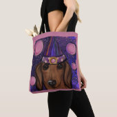 Roter Dachshund Tasche (Von Nahem)