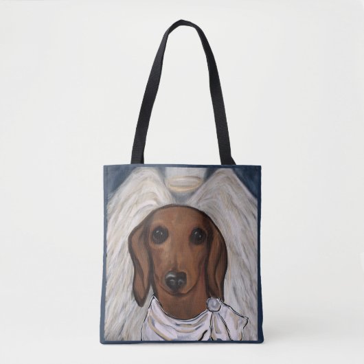 Roter Dachshund Tasche (Vorderseite)