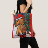 Roter Dachshund Tasche (Von Nahem)