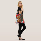 Roter Dachshund Tasche (Am Model)