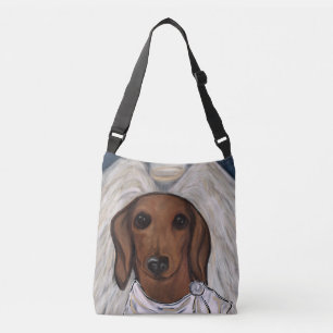Roter Dachshund Tragetaschen Mit Langen Trägern