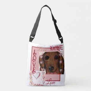 Roter Dachshund   Tragetaschen Mit Langen Trägern