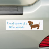 Roter Dackel-Inhaber-lustiger Autoaufkleber (Auf Auto)