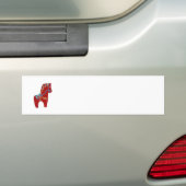 Roter Dala PferdeAutoaufkleber Autoaufkleber (On Car)