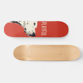 Roter Dalmatiner Skateboard (Horizontal)